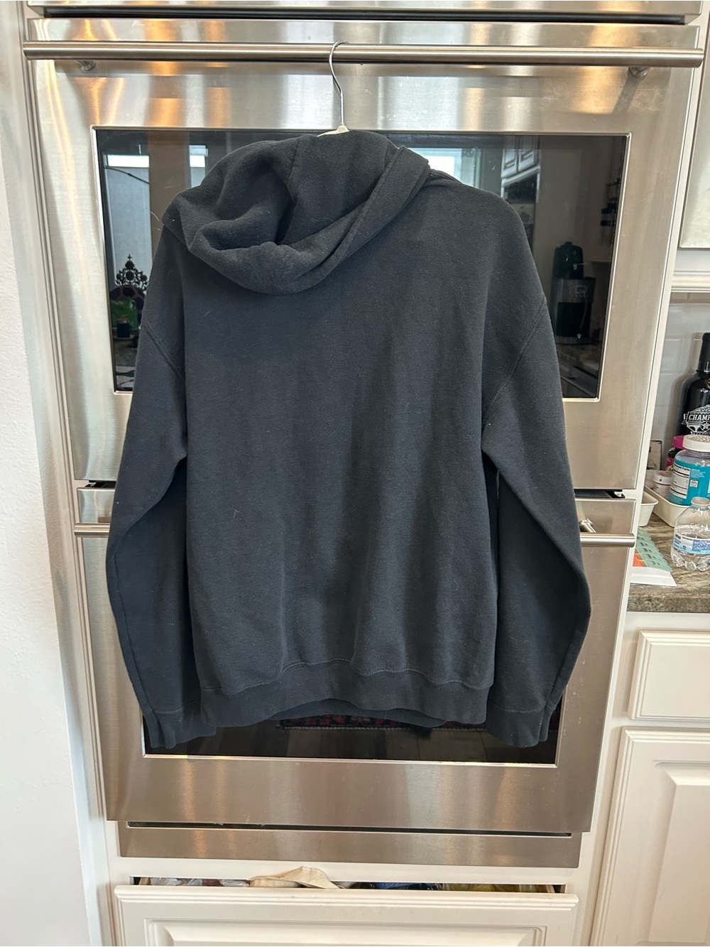 Atari Black Logo Pullover Hoodie size M has wear missing drawstring - Picture 6 of 6
